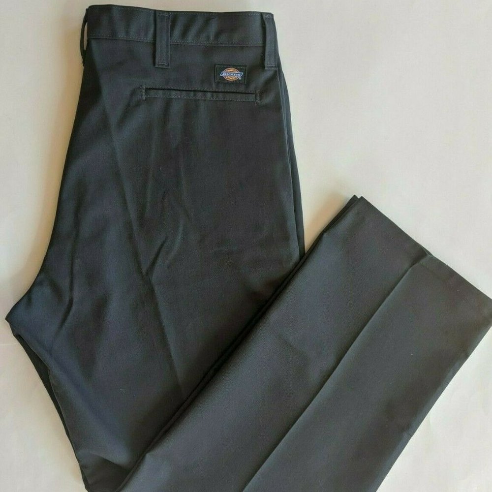 Dickies Dark Navy Men's 38x32 Work Uniform Trousers Original Fit Dress Pants NWT